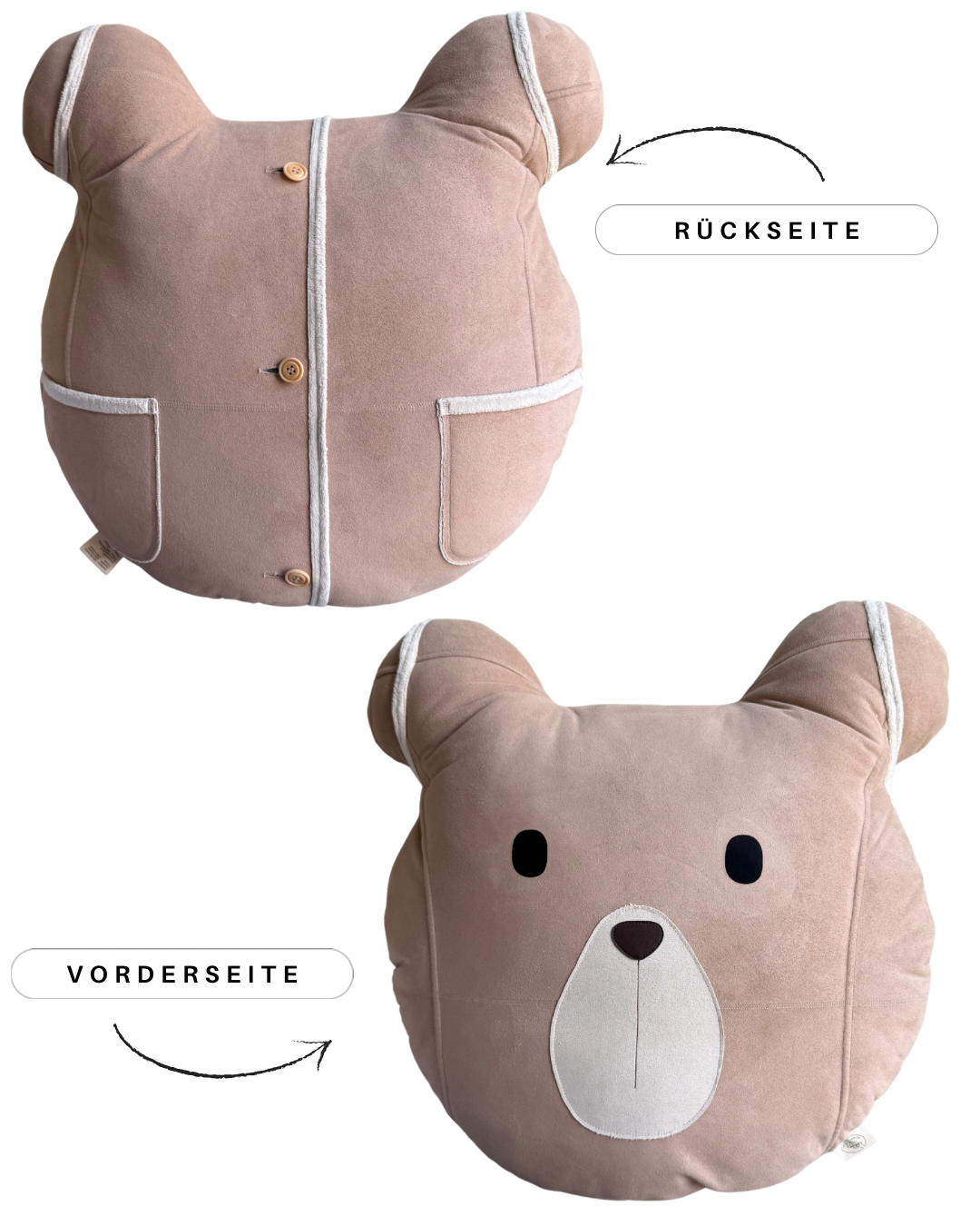 ERINNERUNGSSTÜCK MOTIV XXL BÄR AUS KLEIDUNGSSTÜCK