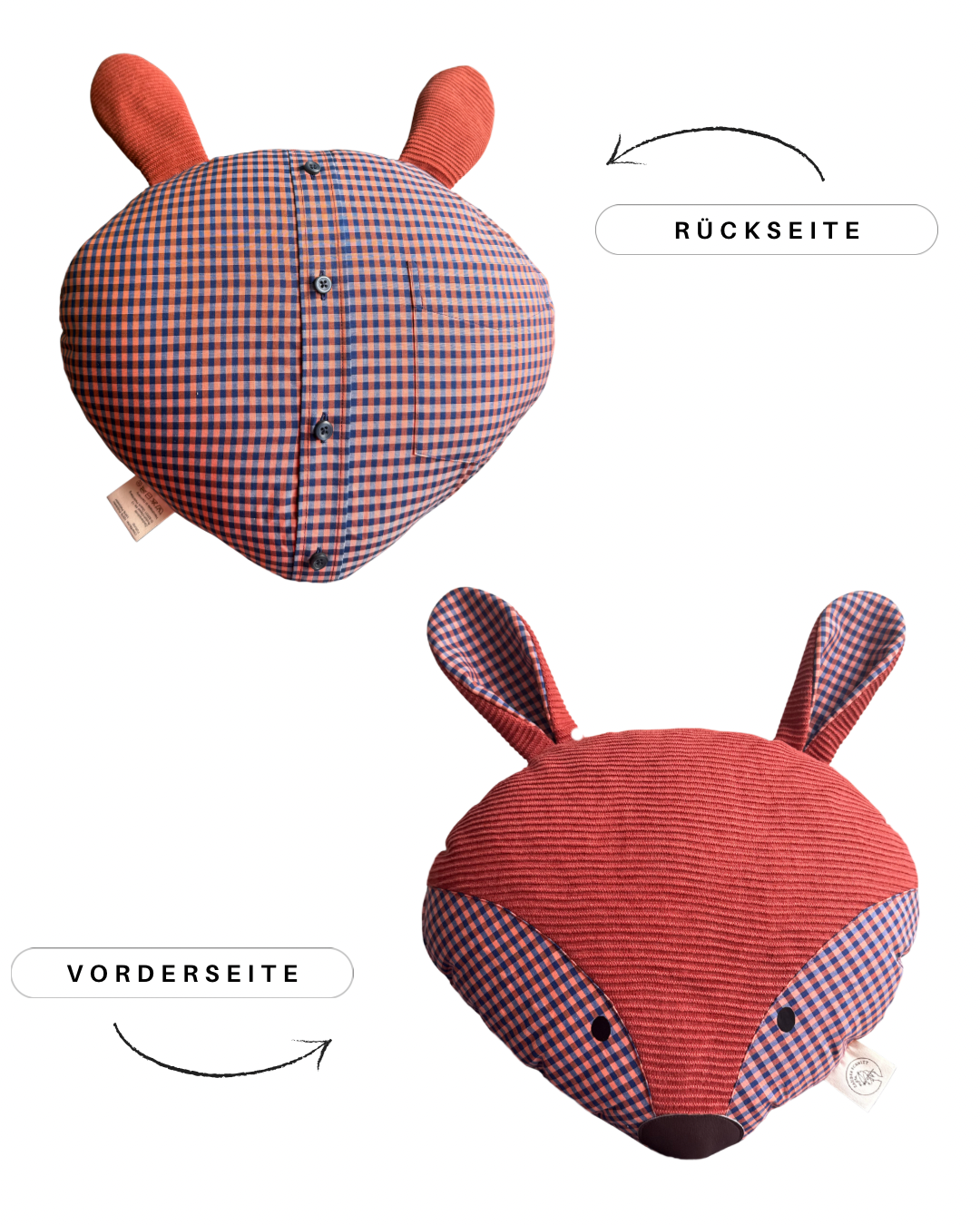 ERINNERUNGSSTÜCK MOTIV FUCHS AUS KLEIDUNG