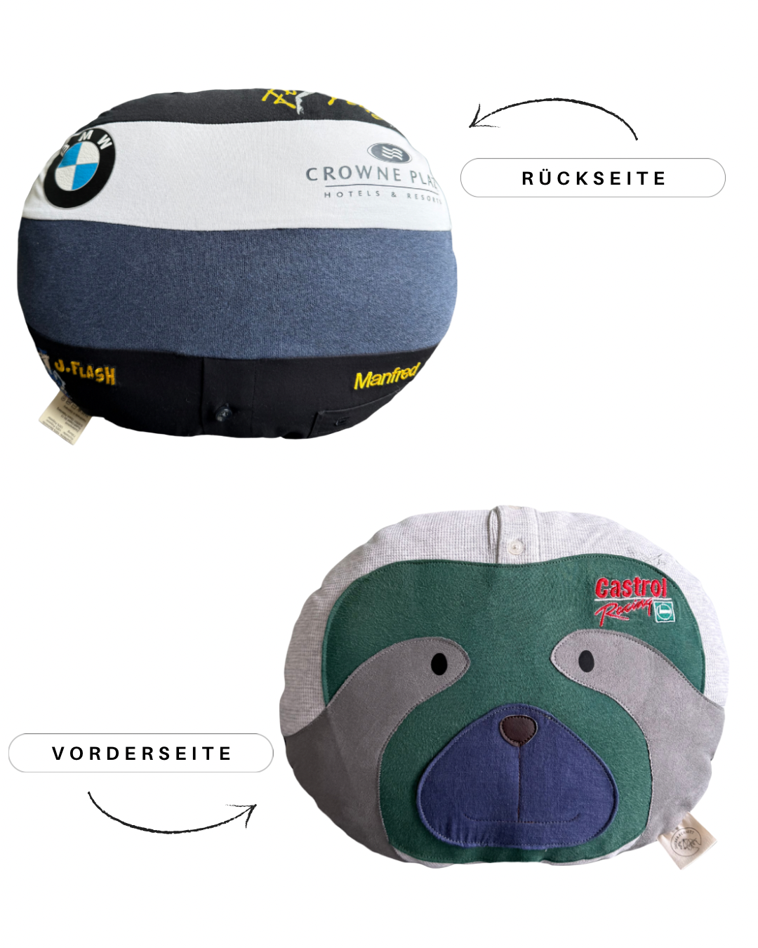 ERINNERUNGSSTÜCK MOTIV FAULTIER AUS KLEIDUNGSTÜCK