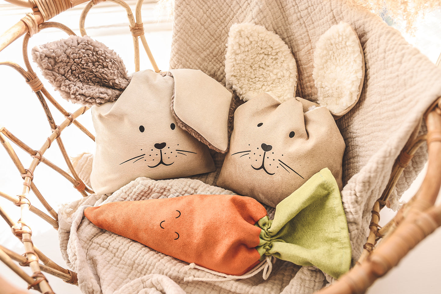 Osterkörbchen „Hase“ - Befüllbare Möhre