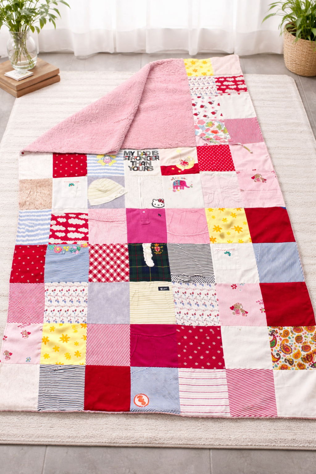 ERINNERUNGSSTÜCK PATCHWORK-DECKE